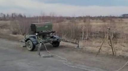 Украинские военные едва не стали жертвами собственной самодельной РСЗО