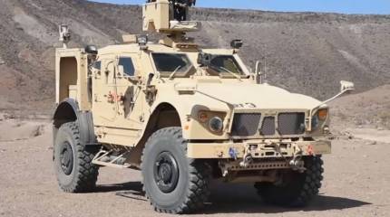 Хуситы показали уничтожение Oshkosh M-ATV из советского ДШКМ