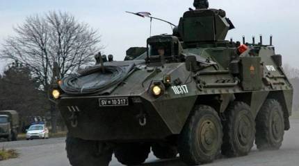 Поставленный ВСУ из Словении БТР Valuk попал в кадр