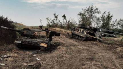 Наступающие под Купянском российские войска уничтожили два танка Leopard 2 - Минобороны