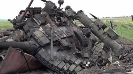 Минобороны показало кадры уничтожения танка ВСУ точным попаданием российского расчета ПТУР