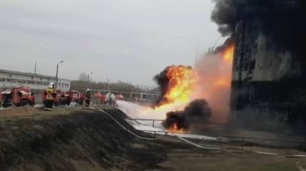 ВСУ применили беспилотники при атаке на нефтебазу в Шахтерске