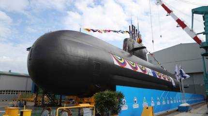 В Южной Корее спустили на воду третью ДЭПЛ национальной разработки с ВНЭУ