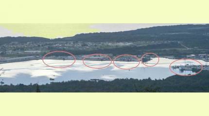 В бухте Апра на Гуаме наблюдается самое крупное задокументированное скопление атомных субмарин ВМС США