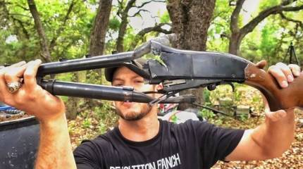 Выстрел из переполненного дробью ружья