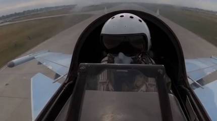 Минобороны показало кадры боевой работы истребителей Су-35С и Су-30СМ в рамках СВО