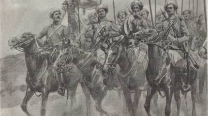 Незвиска. Атака русской конницы