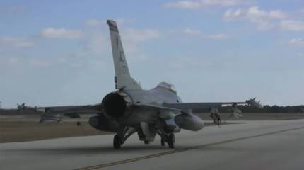 В США упал истребитель F-16