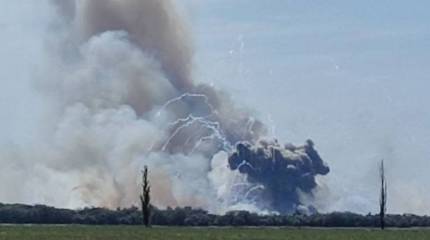 В Крыму прогремела серия взрывов