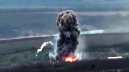 Минобороны: В результате ударов ВКС РФ в районе Славянска уничтожен склад ГСМ 81-й аэромобильной бригады ВСУ