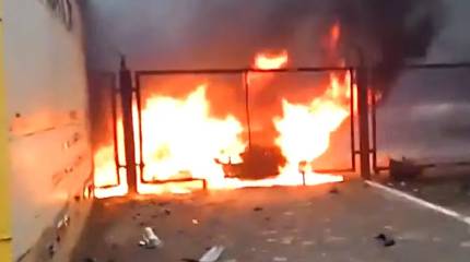 Военные склады в Одессе горят после прилёта российских «Гераней»