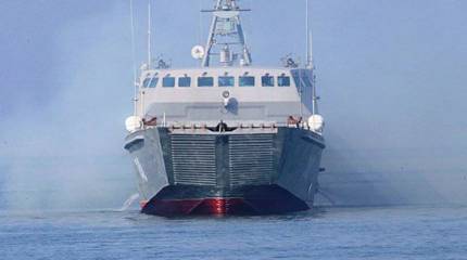 Десантный катер «Лейтенант Римский-Корсаков» вышел на ходовые испытания