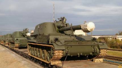 Белорусская армия получила очередную партию модернизированных самоходных гаубиц 2С3М «Акация»