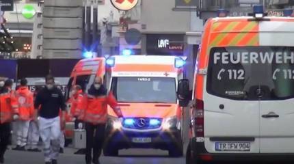 Гражданский грузовик протаранил колонну американской военной техники в Германии