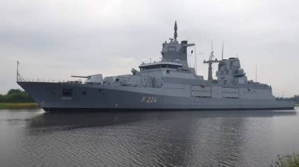 ВМС Германии пополнились третьим фрегатом Sachsen-Anhalt типа F125