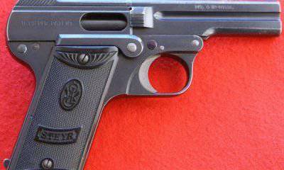 Пистолет с неправильной системой автоматики Steyr M1908