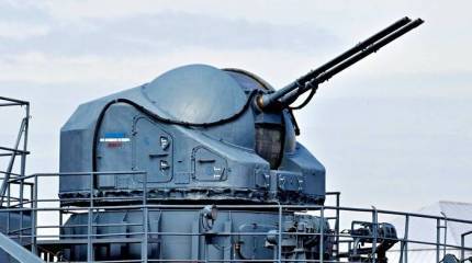 Корабельная артиллерийская установка АК-725. Инфографика