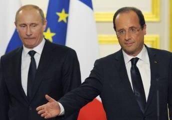 Putin, Hollande and alcohol theme