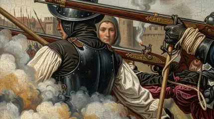 Почему аркебузир держал в руке горящий шнур