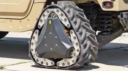В США испытали колесо-трансформер для бронетехники