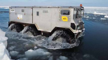 Вездеход «Бурлак» прошёл испытания на Карском море