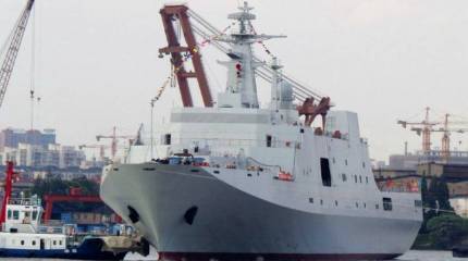 В Китае спущен на воду восьмой корабль-док проекта 071