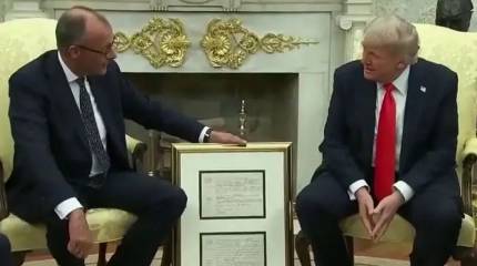 «Ни одной серьёзной темы»: Немецкая пресса обратила внимание, что поехавший уговаривать Трампа поддержать Украину Мерц «подобострастно» молчал