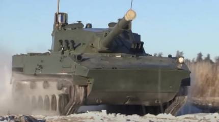 Лёгкий плавающий танк «Спрут-СДМ1» испытают в условиях низких температур