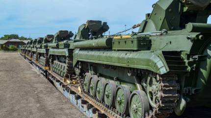 В зону спецоперации поставлена партия модернизированных боевых машин разведки БРМ-1К