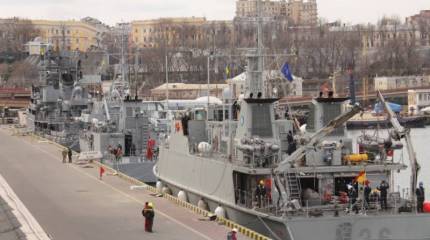 «Рады приветствовать моряков стран НАТО»: украинское командование встретило в Одессе корабли ВМС Турции, Румынии и Испании
