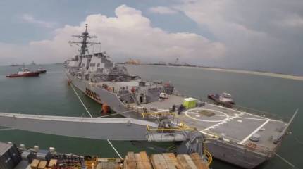 Эсминец «Джон Маккейн» вернулся в море через 2 года после столкновения с торговым судном