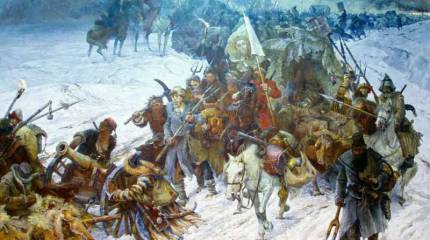 Взятие снежного городка