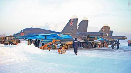 Пять Су-34 прибыли в Воронеж
