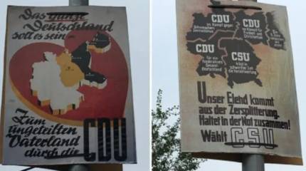 В Германии появились агитационные плакаты с включенной в состав ФРГ Калининградской областью