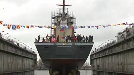 В Петербурге спущен на воду корвет проекта 20380 «Ретивый»