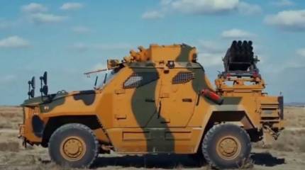 В Турции разработали новую мини-РСЗО на базе MRAP Vuran