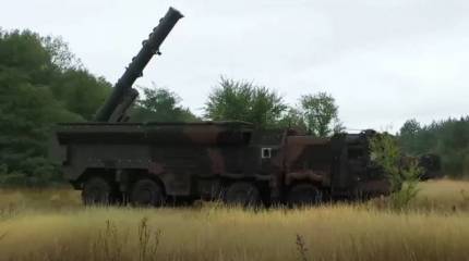Минобороны показало кадры работы расчётов ОТРК «Искандер» в рамках СВО на Украине