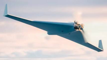 Опубликованы кадры применения ВСУ FPV-дрона, нацеленного на поражение российского разведывательного БПЛА над Одесской областью