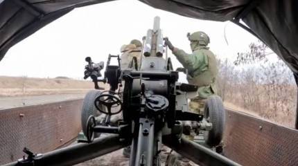 Показана работа миномёта 2Б9 «Василёк» в мобильном исполнении