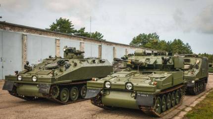 В Латвию прибыла партия из 4 бронированных машин CVR(T)