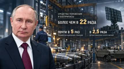 Путин заявил о 22-кратном росте выпуска боеприпасов с начала СВО