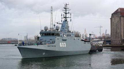 Польские ВМС получили на вооружение третий тральщик проекта 258 типа Kormoran