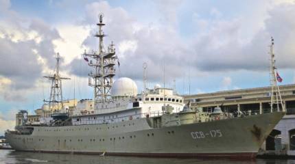 На Кубе тайно пришвартовался российский военный корабль