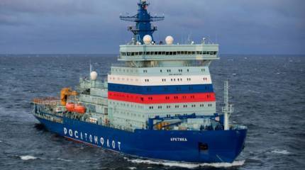 Головной атомный ледокол «Арктика» проекта 22220 взял курс на Север