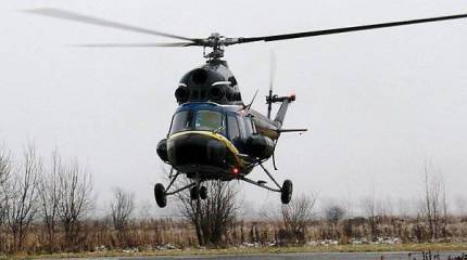 На летно-испытательной станции ОАО "Роствертол" состоялся демонстрационный полет опытного образца вертолета Ми-2М