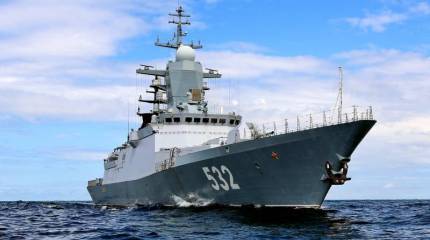 Питерские кораблестроители спустили на воду "невидимый" корвет