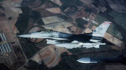 Нештатная ситуация с F-16 ВВС США в Республике Корея