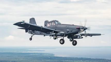 Plataforma y armamento: Avión de ataque L3Harris OA-1K Skyraider II