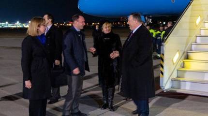 На Украину с официальным визитом прибыл глава американского Госдепа Майк Помпео