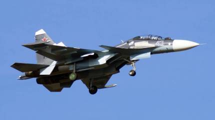 Авиаполк ЧФ в Крыму получил очередной истребитель Су-30СМ